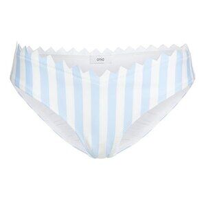 NWT Onia Astrid Scuba Bikini Bottoms Laser Cut Blue White Stripe Sz. XS